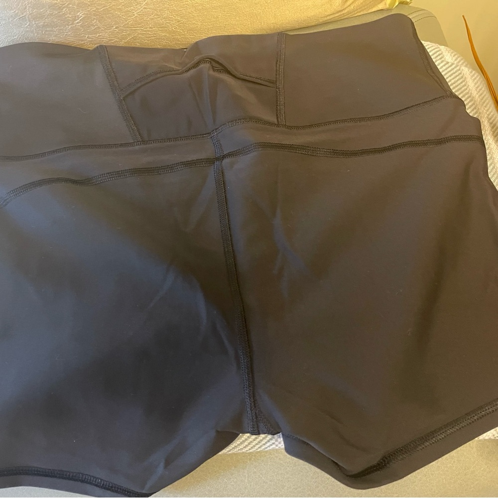 EUC-Athleta Black Athletic Shorts Moisture-Wicking Performance